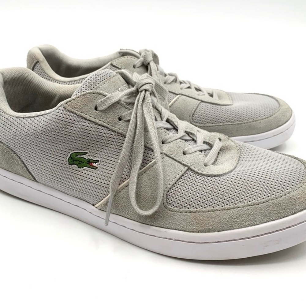 Lacoste Gray Suede Sneakers